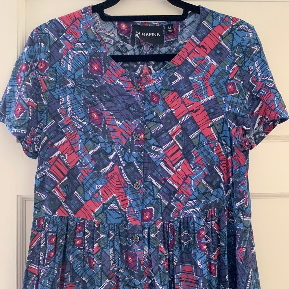 Mink pink babydoll dress